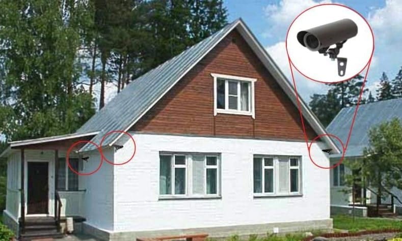 схема установки камер