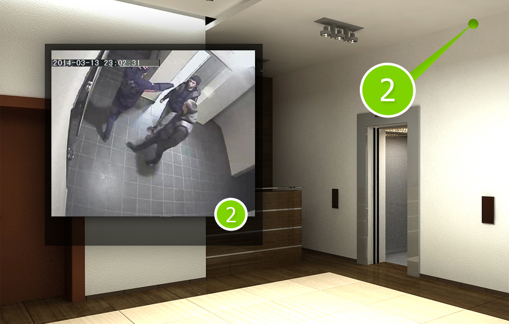 Микро мини камера скрытая на входе в дом