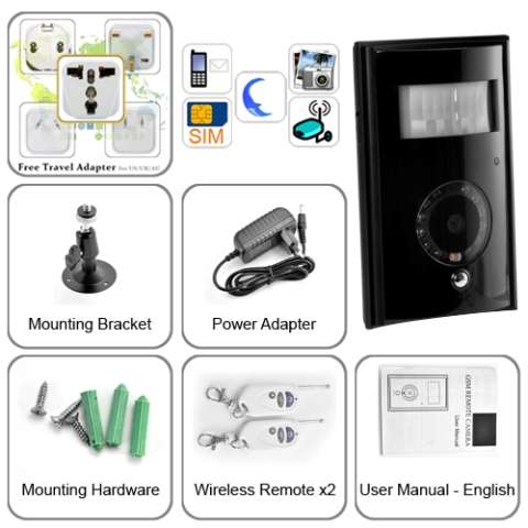 беспроводные камеры для скрытого видеонаблюдения GSM