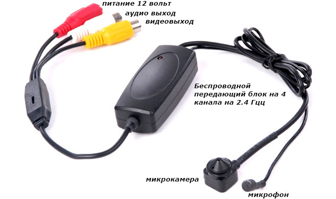 скрытые камеры видеонаблюдения с выносным микрофоном